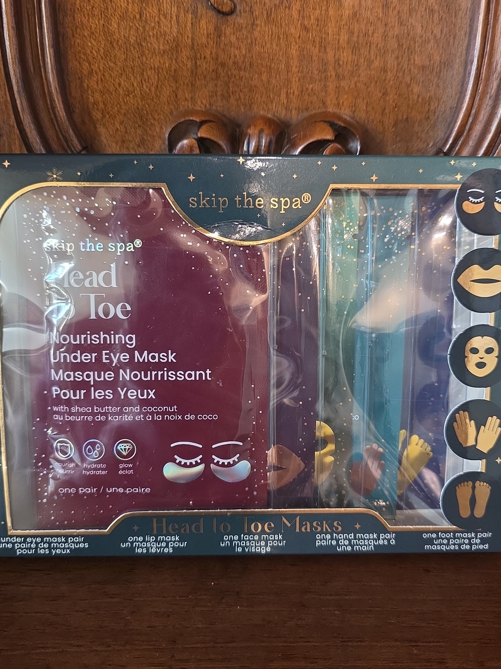 Skip the Spa, 5 Head to Toe Masks Gift Set--Sealed/NIB